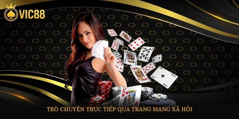 Trò chuyện trực tiếp qua trang mạng xã hội